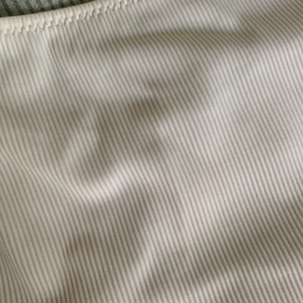 Solid & Striped Ribbed White Bikini Set Xs - image 4